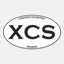 XCS – クロスカントリースキー 楕円形シール