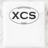 XCS – クロスカントリースキー 楕円形シール (バッグ)