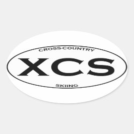 XCS – クロスカントリースキー 楕円形シール