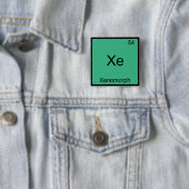 Xe - エイリアン 化学式 Tシャツ 缶バッジ (インサイチュ)