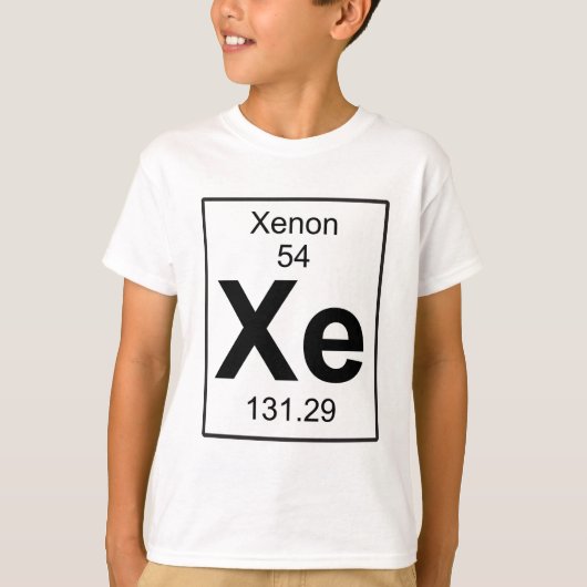 Xe -キセノン tシャツ (正面)