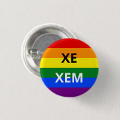 Xe/Xem代名詞レインボーバッジ 缶バッジ (正面&裏面)