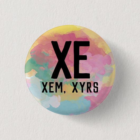 Xe Xem Xyrsの発音ボタン 缶バッジ (正面)
