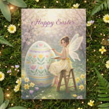 xEaster Fairy Painting Egg Spring