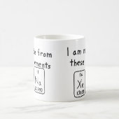 Xenaの周期表の名前のマグ コーヒーマグカップ (中央)