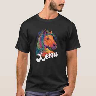 XENA美しい馬で愛らしい女の子の名前 Tシャツ