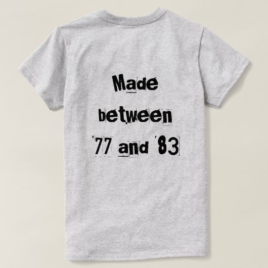 Xennial Tシャツ (デザイン裏面)