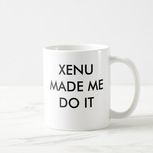 XENUの顔のマグ コーヒーマグカップ (右)