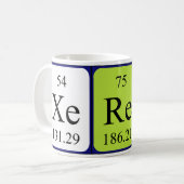 Xerena定期的なテーブル名mag コーヒーマグカップ (正面左)