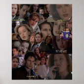 XFiles MulderとScully Collage ポスター (正面)