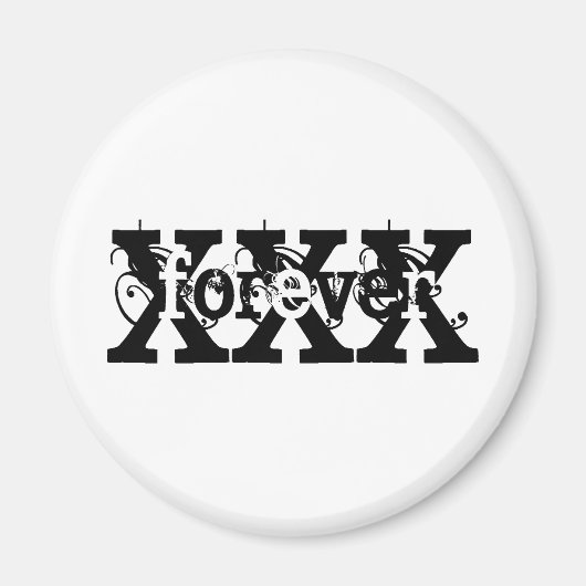 xforerverxの複数形 マグネット (正面)