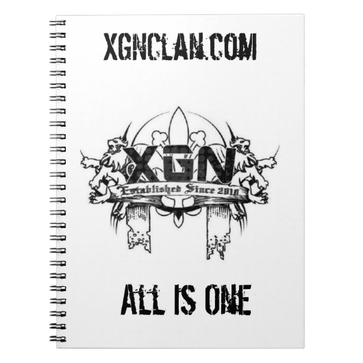 XGNのノート! ノートブック (正面)