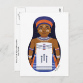 Xhosa,南アフリカのマトリョシカ葉書 ポストカード (正面/裏面)