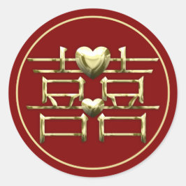 Xi (Double Joy)ステッカー ラウンドシール