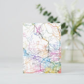 Xianyang China City Map ポストカード (スタンド正面)