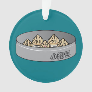 Xiaolongbao中国のなスープゆで団子の点心のパン オーナメント