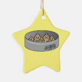 Xiaolongbao中国のなスープゆで団子の点心のパン セラミックオーナメント (右)