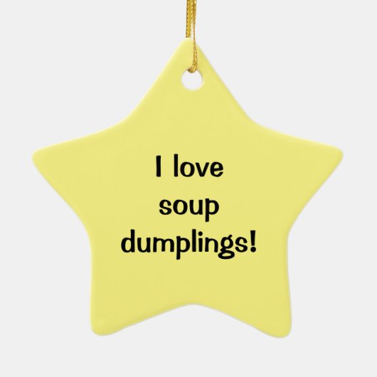 Xiaolongbao中国のなスープゆで団子の点心のパン セラミックオーナメント (裏面)