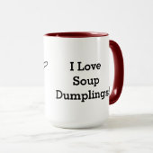 Xiaolongbao中国のなスープゆで団子の点心のパン マグカップ (正面右)