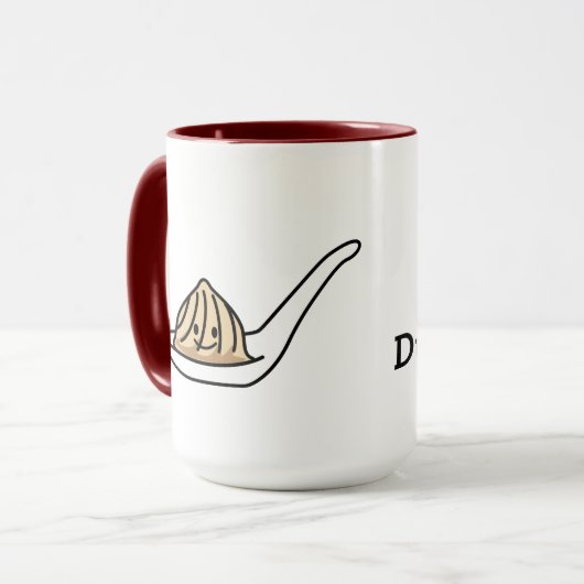 Xiaolongbao中国のなスープゆで団子の点心のパン マグカップ (正面左)