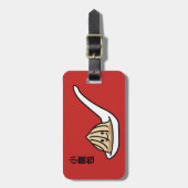 Xiaolongbao中国のなスープゆで団子の点心のパン ラゲッジタグ (正面縦)