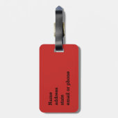 Xiaolongbao中国のなスープゆで団子の点心のパン ラゲッジタグ (裏面縦)