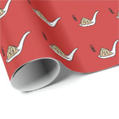 Xiaolongbao中国のなスープゆで団子の点心のパン ラッピングペーパー (ロールコーナー)