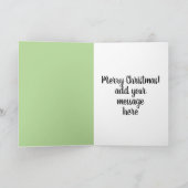 Xiaolongbao中国のなスープゆで団子の点心サンタHa シーズンカード (内部)