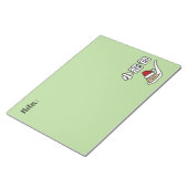 Xiaolongbao中国のなスープゆで団子の点心サンタHa ノートパッド (アングル)