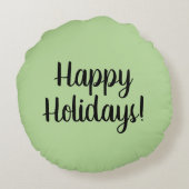 Xiaolongbao中国のなスープゆで団子の点心サンタHa ラウンドクッション (裏面)