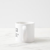 Xícara de expresso com frase エスプレッソカップ (裏面)
