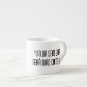 Xícara de expresso com frase エスプレッソカップ (正面右)