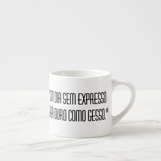 Xícara de expresso com frase エスプレッソカップ (右)
