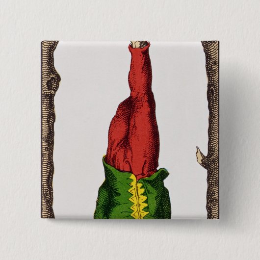 XIIつるされた人、占いカード 缶バッジ (正面)