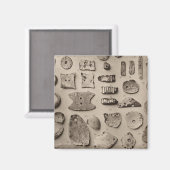 XIIシェルオーナメント、カリフォルニア州 マグネット (正面/裏面)