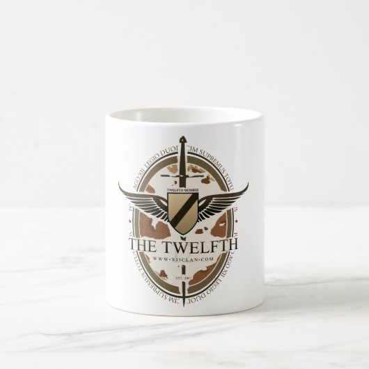 XII砂漠の迷彩柄のコーヒー・マグ- 11oz コーヒーマグカップ (中央)