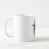 XII砂漠の迷彩柄のコーヒー・マグ- 11oz コーヒーマグカップ (左)