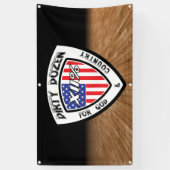 XII%の汚れたダースつの会う旗! 横断幕 (縦)