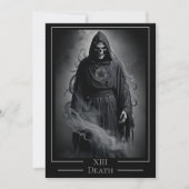 XIII 死神のタロットカード ハロウィンパーティー 招待状 (正面)