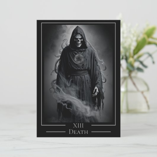 XIII 死神のタロットカード ハロウィンパーティー 招待状 (スタンド正面)