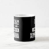 Ximena名パーソナライズされた誕生日ギフト コーヒーマグカップ (中央)