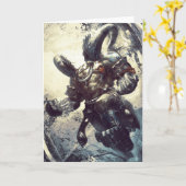 Xing Tainの空白のな挨拶状 カード (黄色い花)