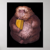 Xing Xing Monkey ミーム - 笑える ウイルス性 デザイン ポスター (正面)