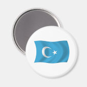 Xinjianjウイグル国旗のマグネット マグネット (正面/裏面)