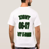 Xioのメンバー Tシャツ (裏面)