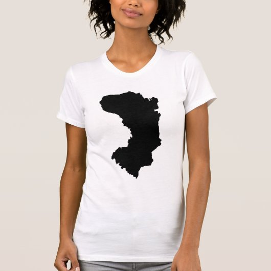 Xiosの地図のヴィンテージのスタイルのワイシャツ Tシャツ (正面)