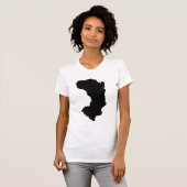 Xiosの地図のヴィンテージのスタイルのワイシャツ Tシャツ (正面フル)