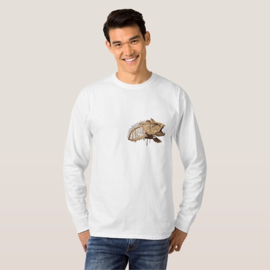 Xiphactinus、Tarbosaurus、Oviraptor Tシャツ (正面フル)