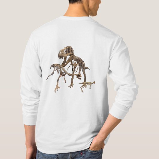 Xiphactinus、Tarbosaurus、Oviraptor Tシャツ (裏面)