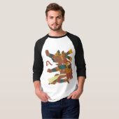 Xiuthuthli – マヤアステカン創造神01 tシャツ (正面フル)